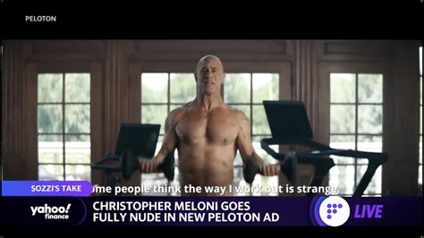 naked chris|Chris Meloni Appears Nude in New Peloton AD